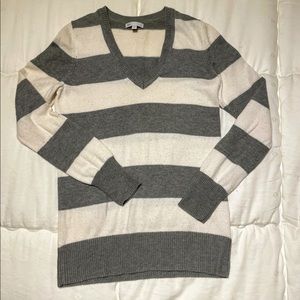 Gap V neck striped sweater.